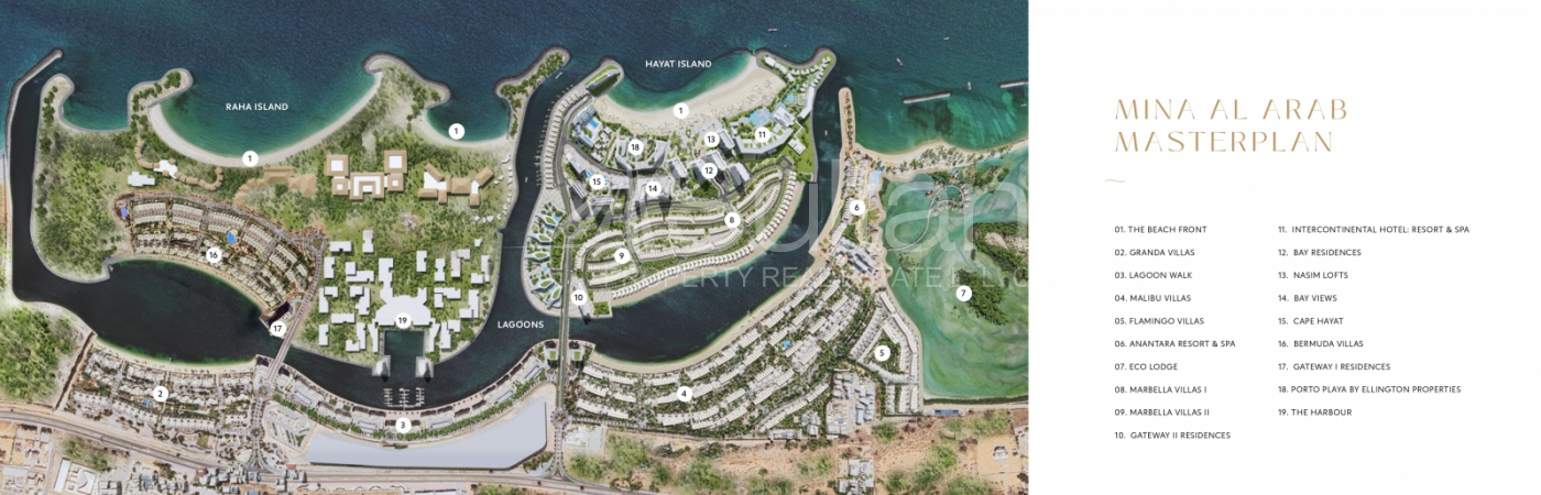 Sea and shore view Cape Hayat 1BR, MINA vibes
